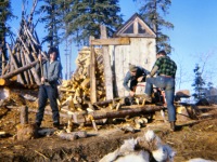 124-Richard-Gerald-Dorene-cutting-wood-spring-1968