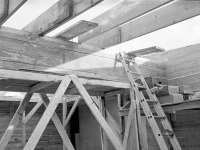 Lumber building under construction