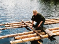 Heidi working on Raft  004 ~ Norway ~ Oliver with Heidi